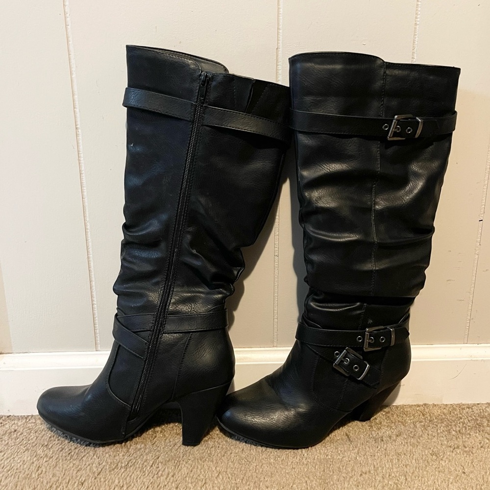 EUC Jessica Cline Knee High Boots (7.5)